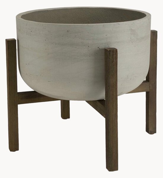 Portavaso da giardino con gambe in legno di acacia Hector