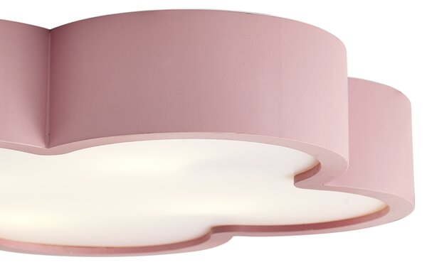 Plafoniera per bambini rosa e bianca - Lucille