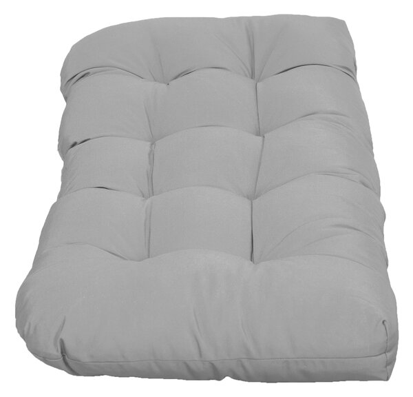 Outsunny Cuscino per Panca a 2 Posti per Interni ed Esterni con 8 Cuciture per Sedie Divani 110x48x8 cm Grigio | Aosom Italy