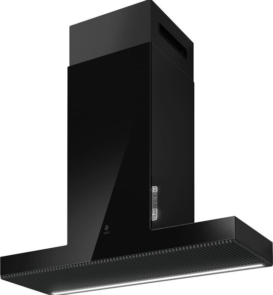 Elica Cappa Cucina Aspirante a Parete Larghezza 90 cm finitura Vetro nero - PRF0146265 HAIKU BL/A/90