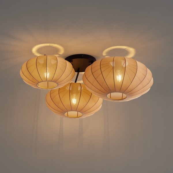 Plafoniera Japandi marrone 3 luci - Multi Bida