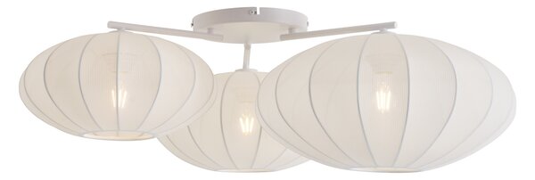 Plafoniera Japandi bianca a 3 luci - Multi Bida