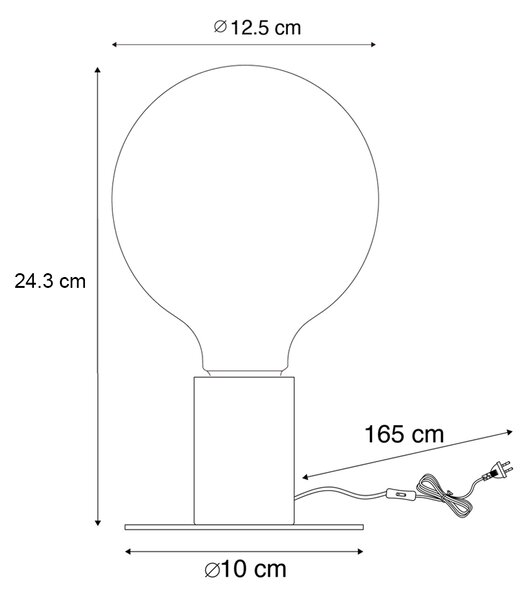 Lampada da tavolo natalizia oro con LED inclusi - Facil