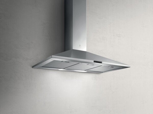 Elica Cappa Cucina Aspirante a Parete Larghezza 90 cm Profondit 45 cm colore Acciaio - PRF0004022A MISSY IX/A/90