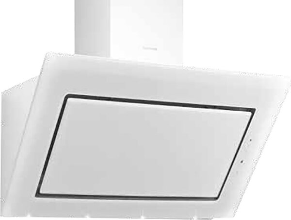 Silverline Cappa Cucina Aspirante a Parete Larghezza 90 cm Profondit 48 cm in Vetro / Inox colore Bianco - 3265 W.6
