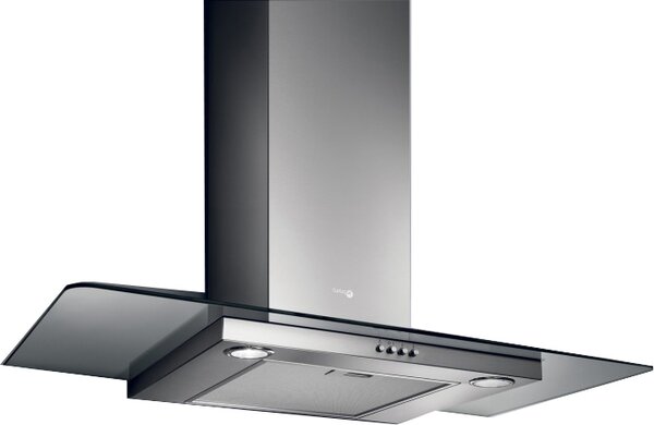 TURBOAIR Cappa Cucina Aspirante a Parete Larghezza 90 cm Profondit 45 cm colore Acciaio - SEMPIONE IX/A/90