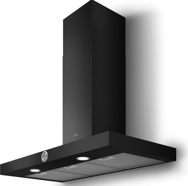 Elica Cappa Cucina Aspirante a Parete Larghezza 90 cm Profondit 45 cm colore Nero - PRF0097906 LOL BL/A/90