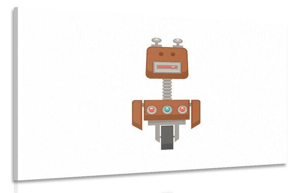 Stampa su tela – Robot in marrone