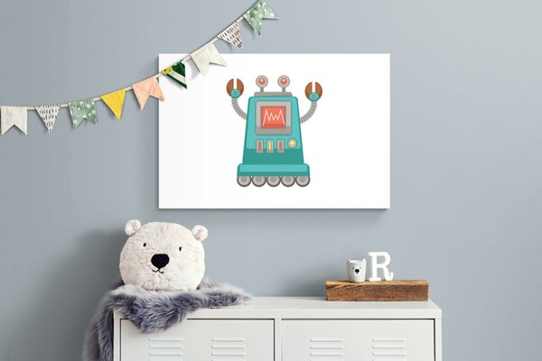 Quadro su tela – Per piccoli amanti dei robot