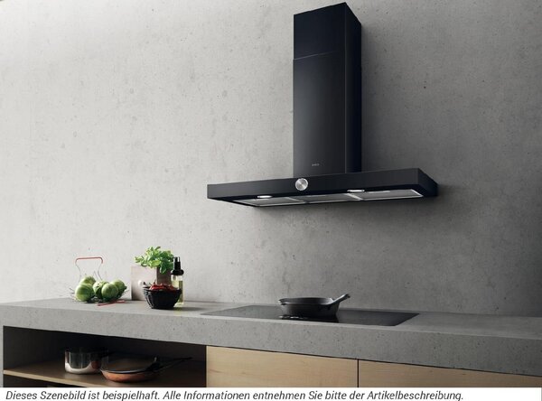 Elica Cappa Cucina Aspirante a Parete Larghezza 90 cm Profondit 45 cm colore Nero - PRF0097906 LOL BL/A/90