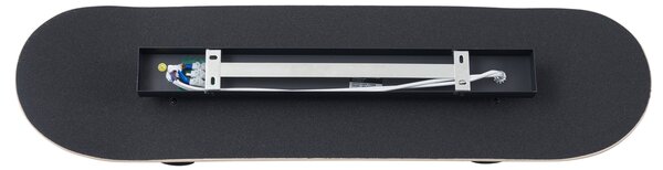 Lampada da parete nera con rosso 80cm - Skateboard