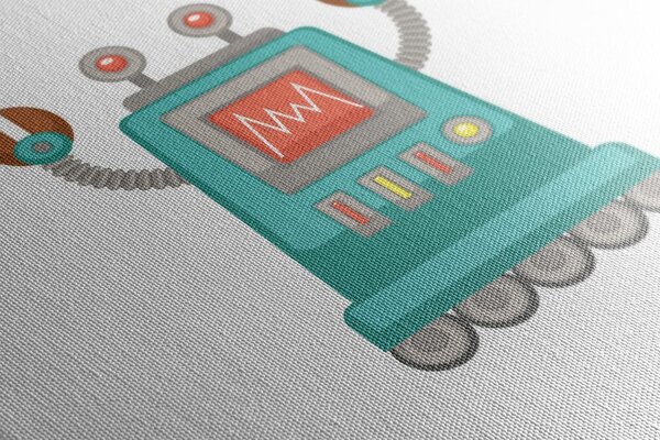 Quadro su tela – Per piccoli amanti dei robot
