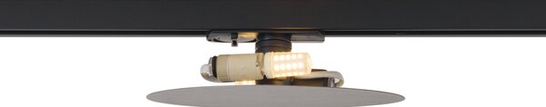 Lampada da soffitto moderna color canna di fucile per sistema di illuminazione a binario monofase a 2 luci - Iconic Pulley