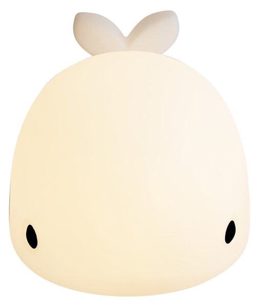 Lampada da tavolo bianca 50 cm con LED dimmerabile IP54 ricaricabile - Baby Whale