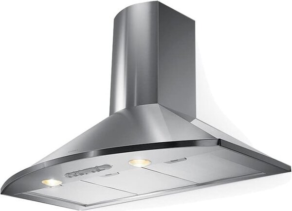 Faber Cappa Cucina Aspirante a Parete Larghezza 90 cm Profondit 50 cm colore Inox - 110.0157.049 TENDER X A90