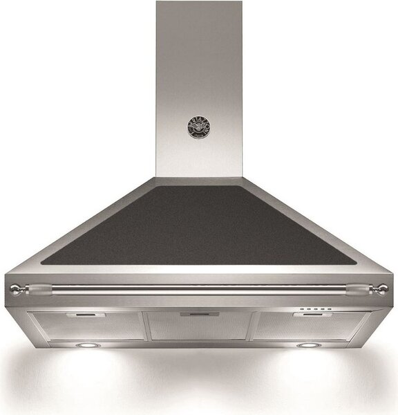 Bertazzoni Cappa Cucina Aspirante a Parete Larghezza 90 cm Profondit 50 cm Classe A colore Acciaio Inox e Nero - K90HERNEA