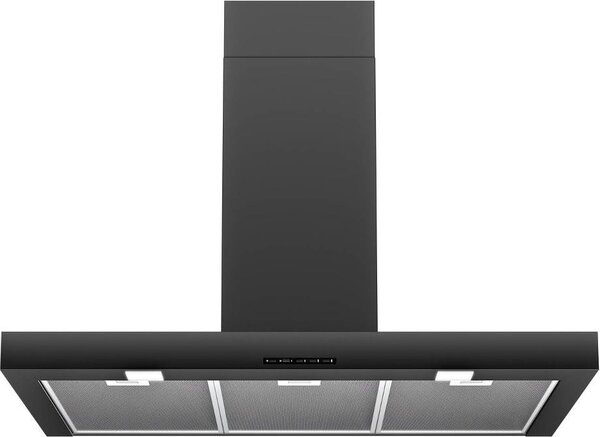 Airforce Cappa Cucina Aspirante a Parete Larghezza 90 cm Profondit 50 cm Classe A colore Nero - CCF539580 F53 S4 IX/A/90