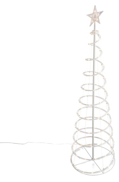 Albero di Natale bianco con LED IP44 - Puno