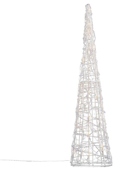 Albero di Natale trasparente 60 cm incl. LED IP44 - Coni