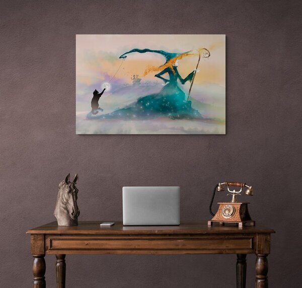 Quadro su tela – Strega disegnata