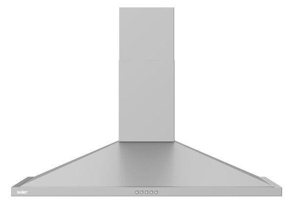 Samet Cappa Cucina Aspirante a Piramide Larghezza 90 cm Potenza Aspirante 350 m3/h Classe D colore Inox - Eolo 90 inox