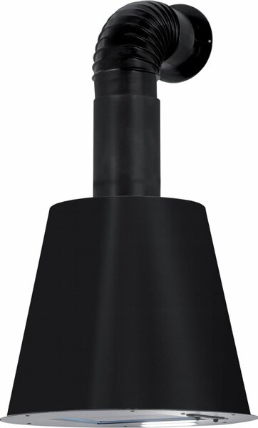 ELLECI Cappa Cucina Aspirante a Parete Larghezza 45 cm colore Nero - KGPURO40M Urban