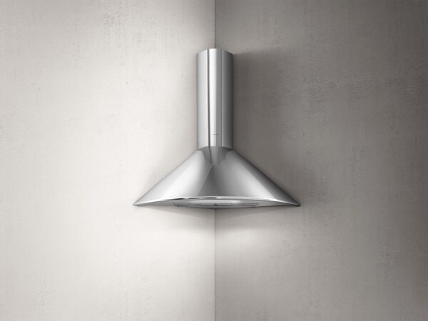 Elica Cappa Cucina Aspirante ad Angolo Larghezza 100 cm Profondit 100 cm colore Acciaio - 56811101A RUBINO ANG IX A/100 IX