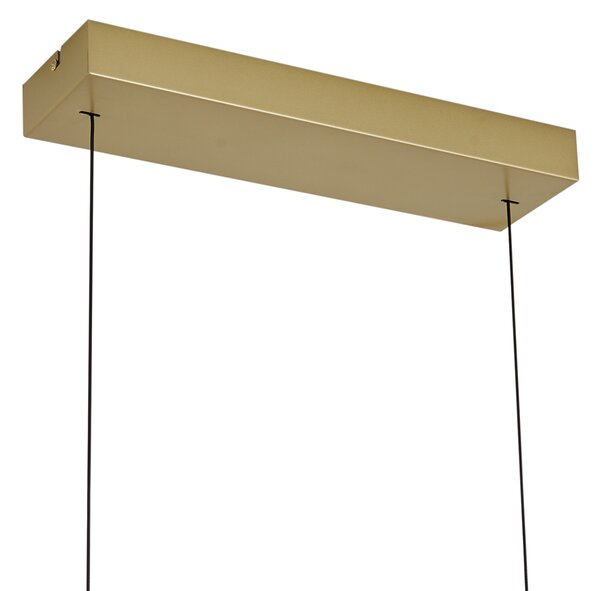 Lampada a sospensione moderna in ottone con vetro trasparente con LED Easylift - Catch