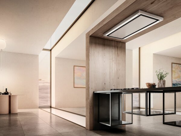 Elica Cappa Cucina Aspirante da Incasso a Soffitto Larghezza 90 cm colore Acciaio Inox - CLOUD SEVEN IX/A/90 PRF0142094 Cloud Seven