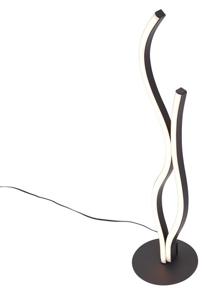 Lampada da tavolo di design nera con LED dimmerabile - Ying