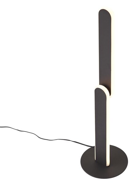 Lampada da tavolo di design nera con LED dimmerabile a 3 livelli - Gate