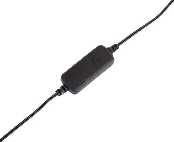 Lampada da tavolo di design nera con LED dimmerabile a 3 livelli - Gate