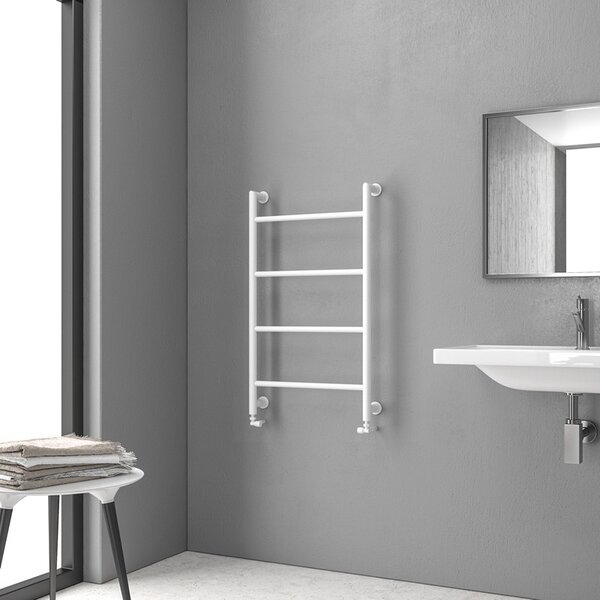 Kamalu termoarredo scaldasalviette 900x560mm colore bianco opaco kam-d6009b