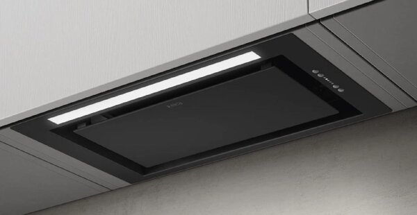 Elica Cappa Cucina Aspirante da Incasso Sottopensile Larghezza 72 cm finitura Nero effetto soft touch - PRF0165834 LANE BL MAT/A/72