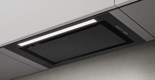 Elica Cappa Cucina Aspirante da Incasso Sottopensile Larghezza 72 cm finitura Nero effetto soft touch - PRF0165834 LANE BL MAT/A/72