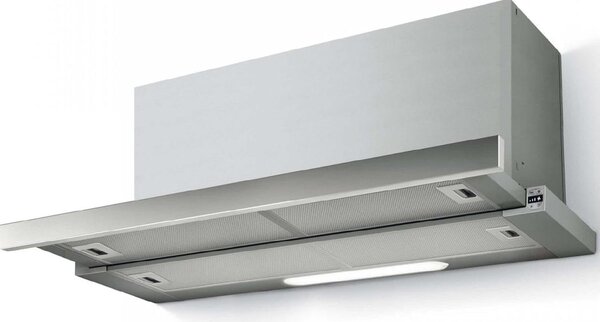 Elica Cappa Cucina Aspirante da Incasso Sottopensile Larghezza 90 cm finitura Silver e Acciaio - PRF0139069 ELITE 35 GRIX/A/90
