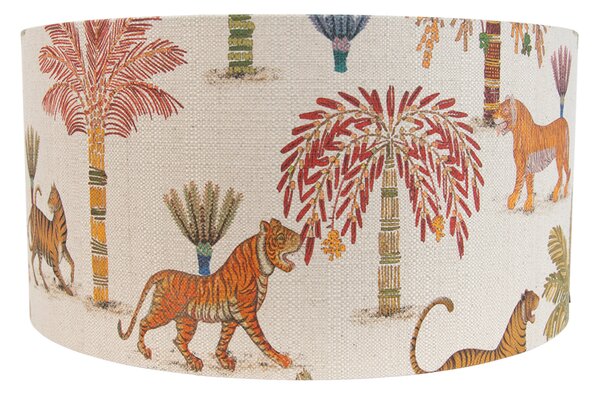 Paralume in tessuto multicolore con stampa animalier 50/50/25