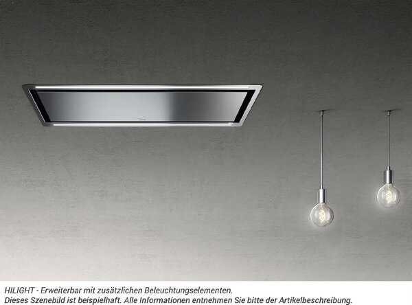 Elica Cappa Cucina Aspirante Incasso a Soffitto Larghezza 100 cm Classe A colore Bianco - PRF0167044