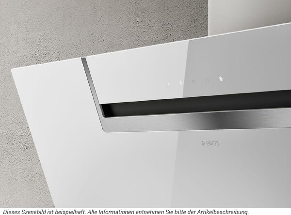 Elica Cappa Cucina Aspirante da Parete Larghezza 90 cm colore Bianco - PRF0166931 SHEEN S WH/A/90