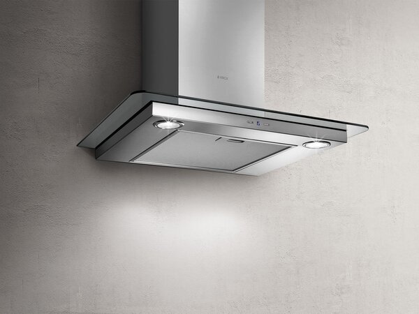Elica Cappa Cucina Aspirante da Parete Larghezza 90 cm colore Inox - PRF0150291 TRIBE IX/A/90