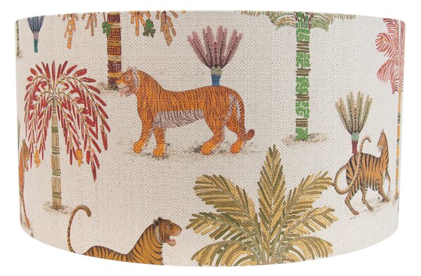 Paralume in tessuto multicolore con stampa animalier 50/50/25
