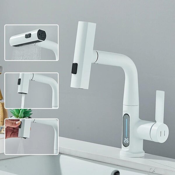 Home Rubinetti a cascata caldi e freddi Rubinetti per lavabo del bagno