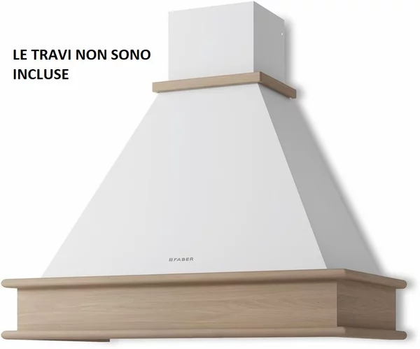 Faber Cappa Cucina Aspirante da Parete Larghezza 90 cm colore Bianco - 321.0693.747 Ranch