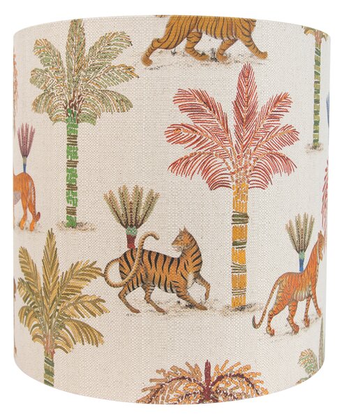 Paralume in tessuto multicolore con stampa animalier 40/40/40