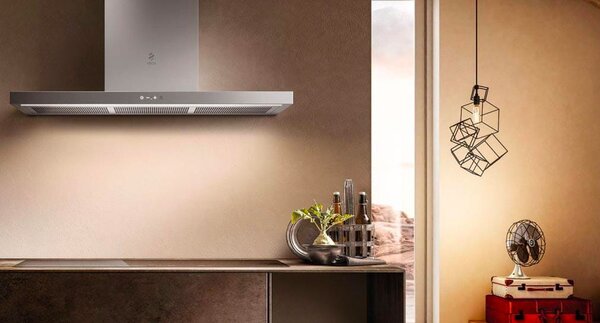 Elica Cappa Cucina Aspirante da Parete Larghezza 90 cm colore Inox - PRF0144969 THIN IX/A/90 Thin