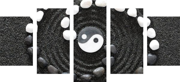 Quadri 5 pezzi – Armonico Yin e Yang
