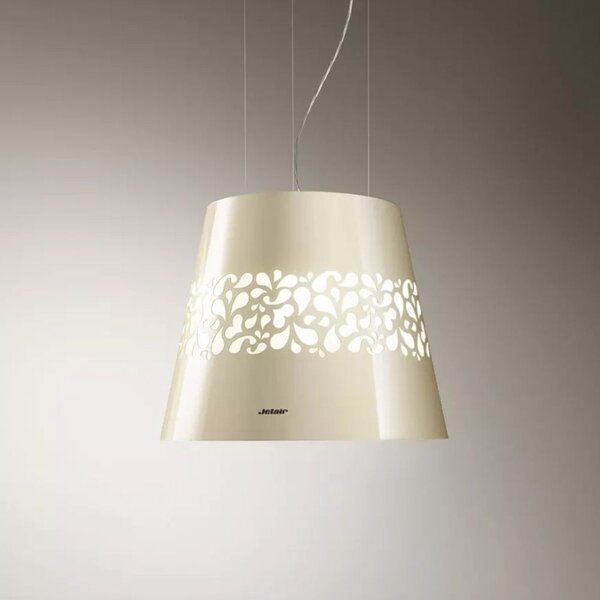 Jetair Cappa Cucina Aspirante Isola Larghezza 50 cm Altezza 39 cm Classe B colore Avorio - Jeitar Giulia Pearl F/50