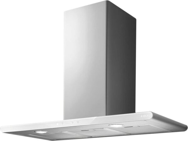 Elica Cappa Cucina Aspirante Isola Larghezza 90 cm Profondit 45 cm colore Bianco / Acciaio - PRF0019192 GALAXY ISLAND WHIX/A/90X45