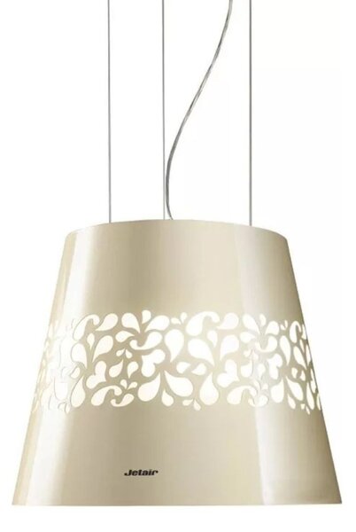 Jetair Cappa Cucina Aspirante Isola Larghezza 50 cm Altezza 39 cm Classe B colore Avorio - Jeitar Giulia Pearl F/50
