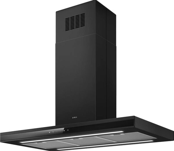 Elica Cappa Cucina Aspirante Isola Larghezza 90 cm Classe A colore Nero - PRF0167316 Adele Island